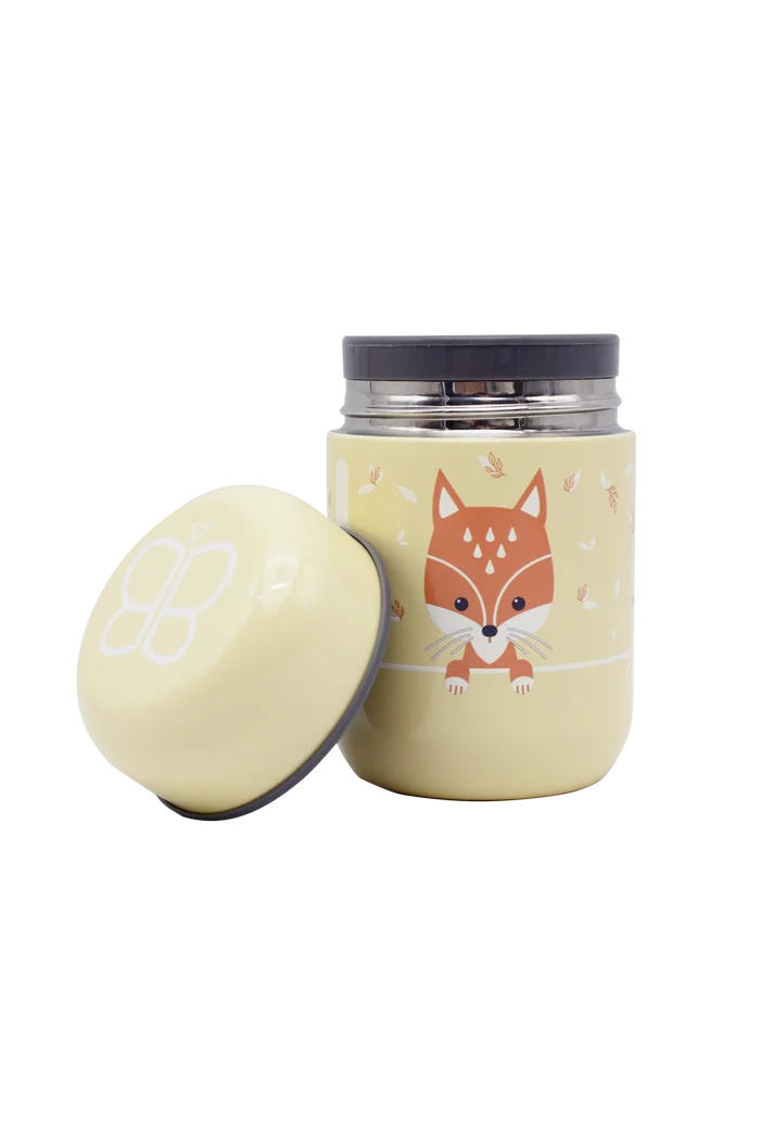 Bbluv Food Thermal Food Container With Spoon (Sand, Fox)