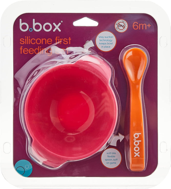 B.box Silicone First Feeding Set, 6m+
