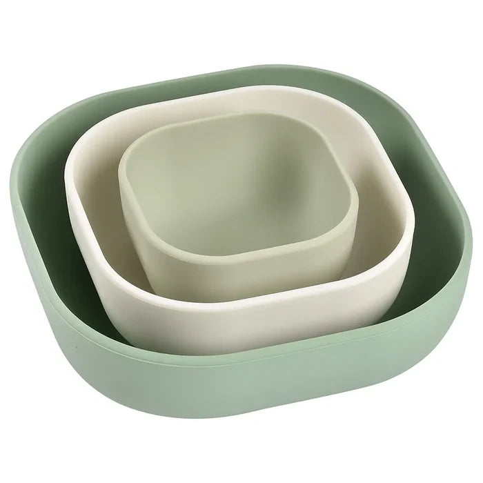 Beaba Silicone 3 Piece Nesting Bowl Set