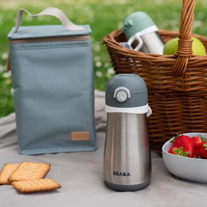 Beaba Stainless Steel Bottle + Handle (350ml)