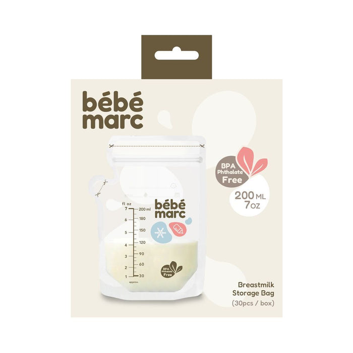 Bebe Marc Breast Milk Storage Bag Temperature Sensing - Pack of 30 (200ml)