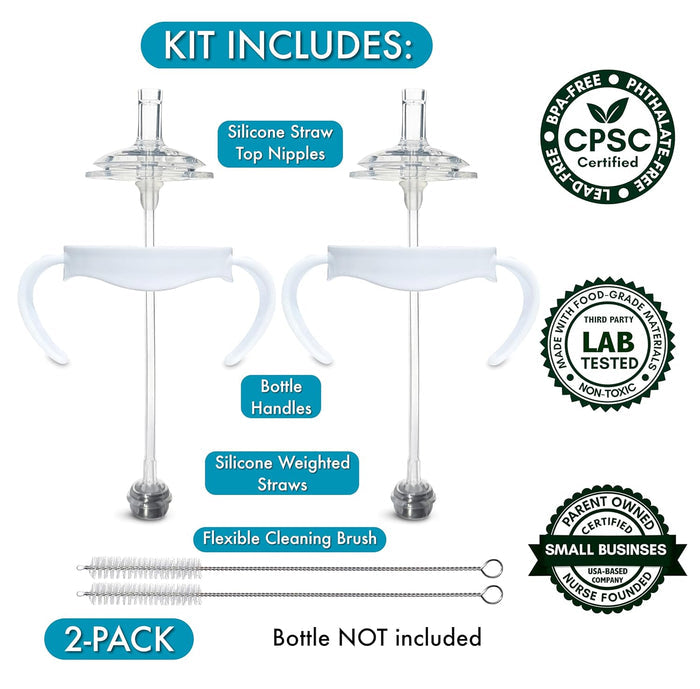 BelBeyo Straw Cup Conversion Kit for Philips Avent Natural Baby Bottles.