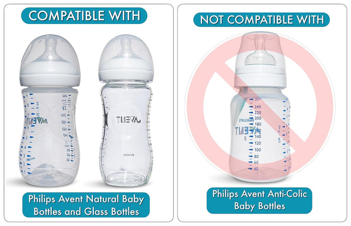 BelBeyo Straw Cup Conversion Kit for Philips Avent Natural Baby Bottles.