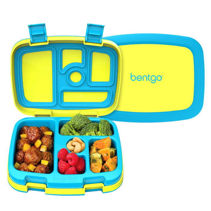 Bentgo Kids Brights Bento Style 5 Compartment Leak Proof Lunch Box