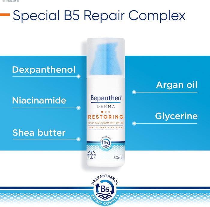Bepanthen Derma Restoring Daily Face Cream With Spf 25 (50ml)