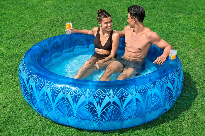 Bestway Bohemian Blue Inflatable Pool (Φ66" x H21"/Φ1.68m x H53cm)
