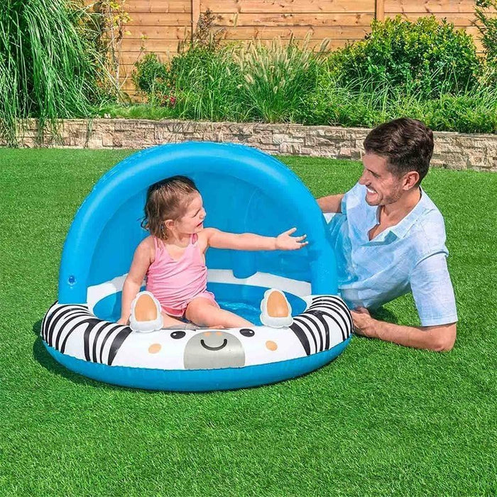 Bestway Safari Sun Shaded Baby Pool (Φ38" x H26"/Φ97cm x H66cm)