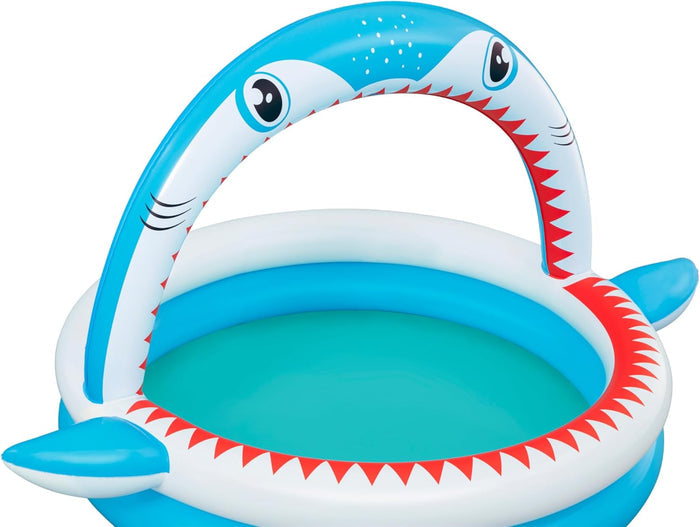 Bestway Sharktastic Sprinkler Play Pool (64" x 50" x 36"/1.63m x 1.27m x 92cm)