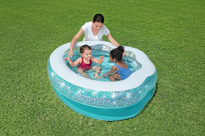 Bestway Sparkle Shell Kiddie Pool (1.50m x 1.27m x 43cm)