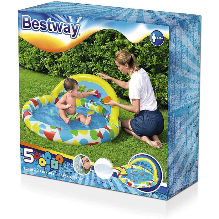 Bestway Splash & Learn Kiddie Pool (47" x 46" x 18"/1.20m x 1.17m x 46cm)