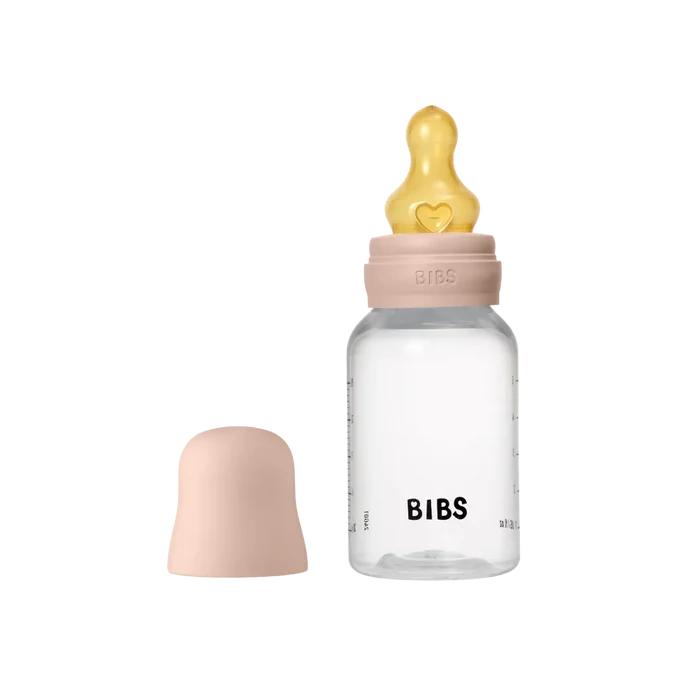 BIBS Baby Bottle Round Nipple Latex - Slow Flow (150ml)