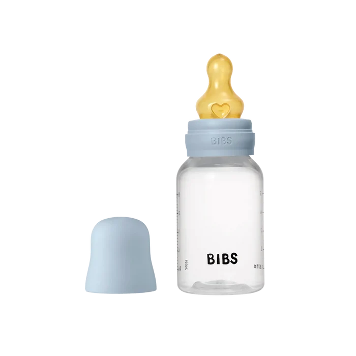 BIBS Baby Bottle Round Nipple Latex - Slow Flow (150ml)