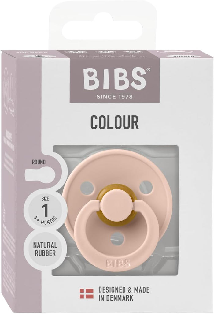 BIBS Pacifier Glow in The Dark Colour Latex (Size 1)