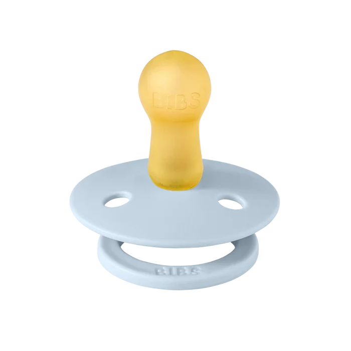 BIBS Round Pacifier Studio Colour Block Latex - Size 1 (2 Pack)