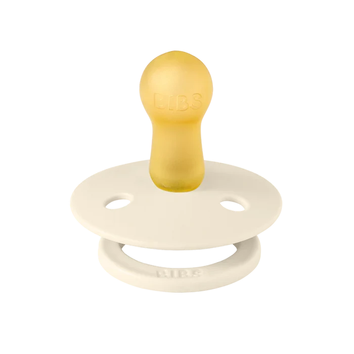 BIBS Round Pacifier Studio Colour Block Latex - Size 1 (2 Pack)