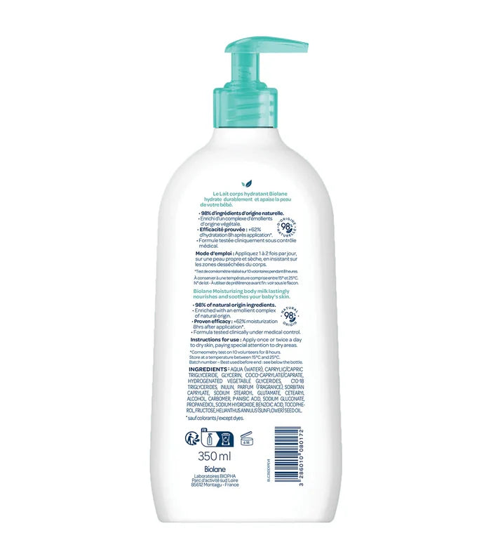 Biolane Moisturizing Body Milk (350ml)