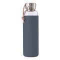 Black and Blum Water Bottle Glass Slate (600ml)