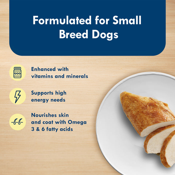 Blue Buffalo Delights Small Breed Natural Wet Dog Food, Roasted Turkey Paté, 3.5-oz. Cup