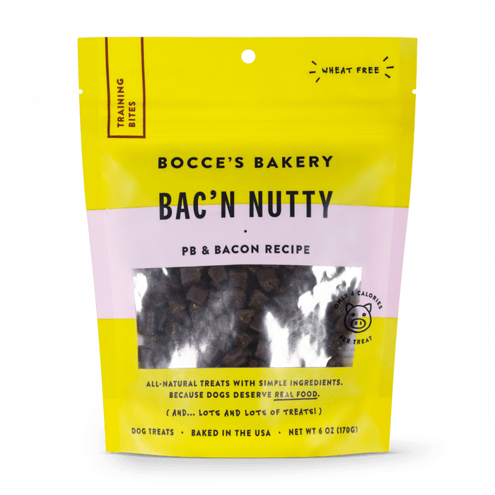 Bocce's Bakery Every Day Bac'n Nutty Training Bites Dog Treats