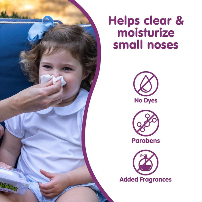 Boogie Wipes Saline Nose Wipes Unscented (90 Count)