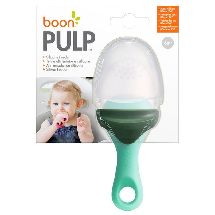 Boon Pulp Silicone Feeder (Green/Grey)