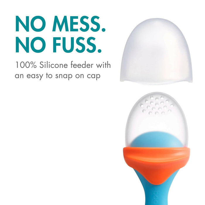 Boon -Pulp Silicone Feeder - Orange/Blue.