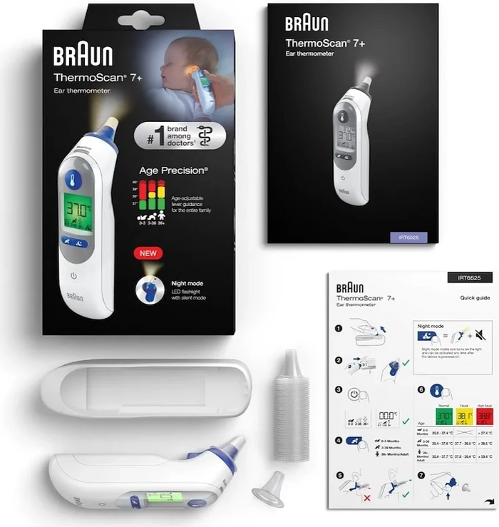 Braun ThermoScan 7+ Thermometer - Age Precision