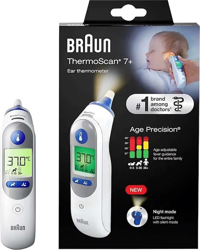 Braun ThermoScan 7+ Thermometer - Age Precision