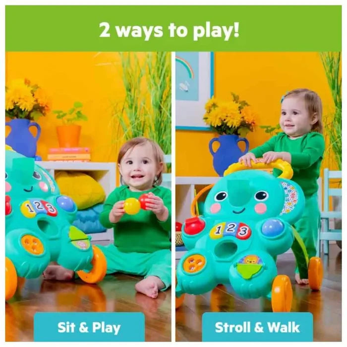 Bright Starts - 2-in-1 Stroll N Roll Ball Play Walker - Multicolor