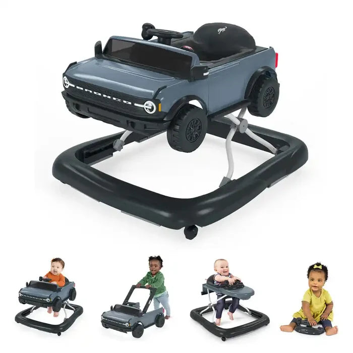 Bright Starts - Ford Bronco Ways to Play 4-in-1 Walker - Area 51 Blue/Grey