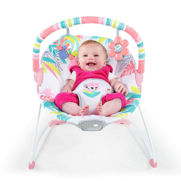 Bright Starts Flamingo Vibes Vibrating Bouncer.