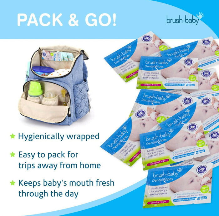 Brush Baby Dental Wipes - 28 Pcs
