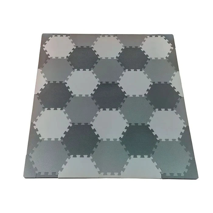 Bumble & Bird Baby Hexagonal Playmat Tiles (148*136cm )(Grey/Cream)