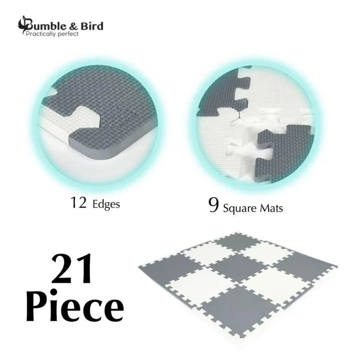 Bumble & Bird Baby Play Mat Safe(60cm*60cm size each mat) - Set 1 Assorted (9 Pcs)
