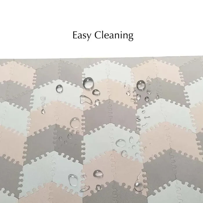 Bumble & Bird BabySafe Play Mat Multi-Shape (Peach & Brown)