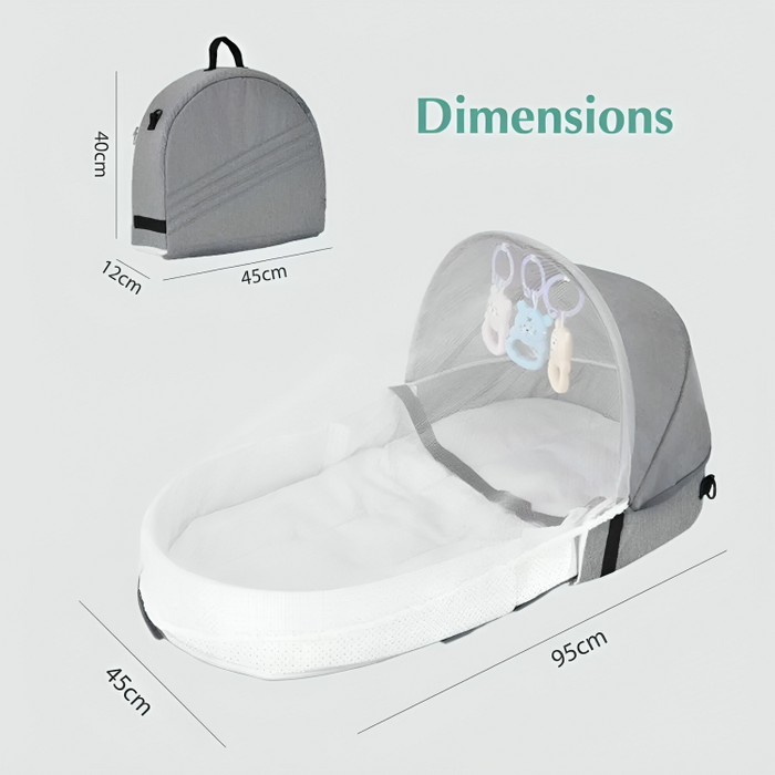 Bumble & Bird Foldable Baby Nest With Mosquito Net
