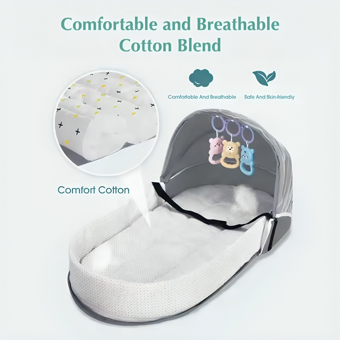 Bumble & Bird Foldable Baby Nest With Mosquito Net