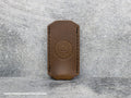 C. Risner Cutlery Premium Logo Leather Knife Slip Small - Roasted Mocha Buttero