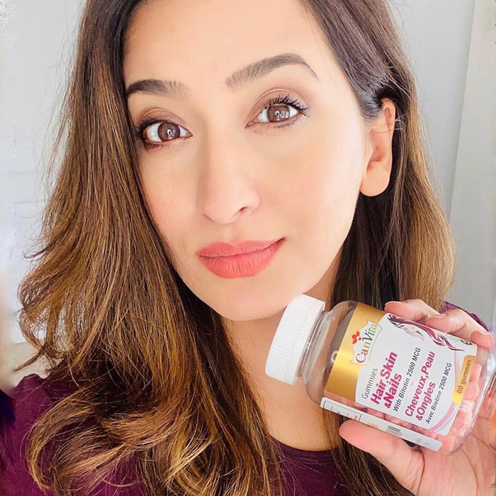 Canvita Hair, Skin & Nails with Biotin 2,500 MCG (Sugar Free)
