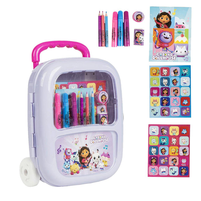 Cerda Gabby's Dollhouse Trolley Colorable Stationary Set