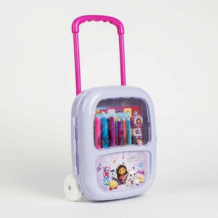 Cerda Gabby's Dollhouse Trolley Colorable Stationary Set