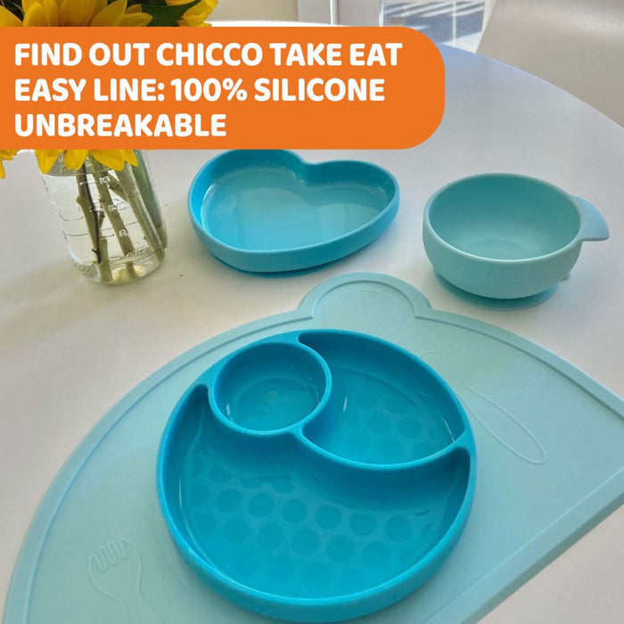 Chicco Easy Menu Silicone Plate with Suction Cup