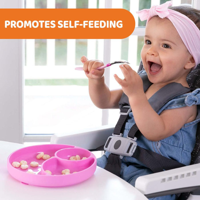 Chicco Easy Menu Silicone Plate with Suction Cup
