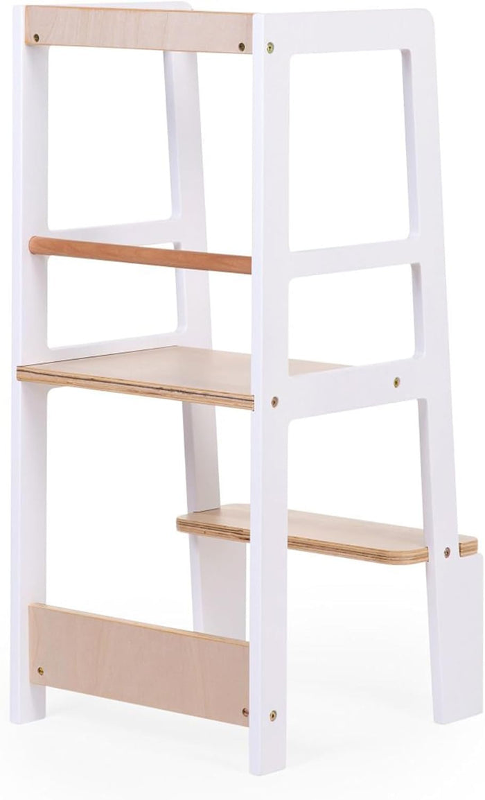 Childhome Learning Tower (White Natural)