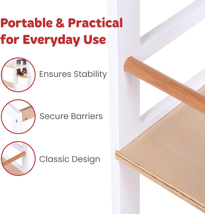 Childhome Learning Tower (White Natural)