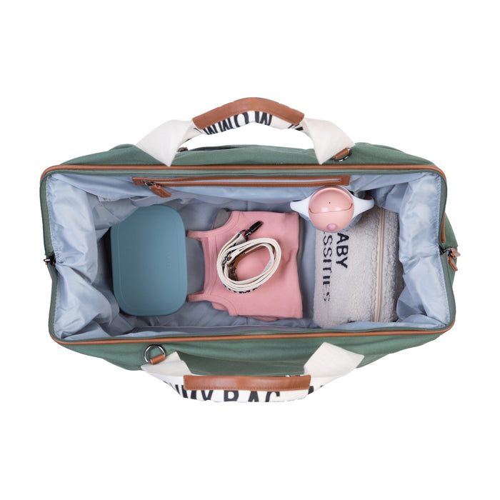 Childhome Mommy Bag Signature (Canvas Green)