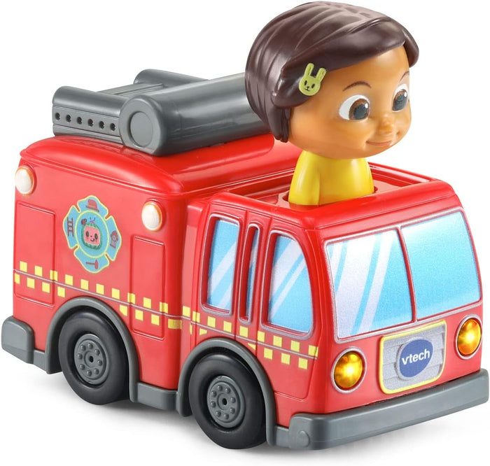 Cocomelon Go! Go! Smart Wheels Nina'S Fire Truck & Track