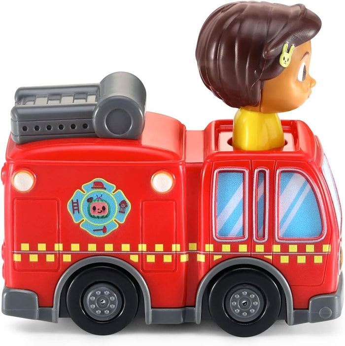 Cocomelon Go! Go! Smart Wheels Nina'S Fire Truck & Track