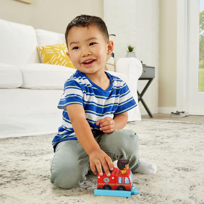Cocomelon Go! Go! Smart Wheels Nina'S Fire Truck & Track