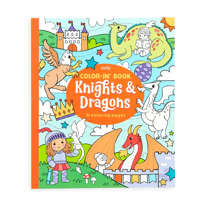 Coloring Book - Knights & Dragons.